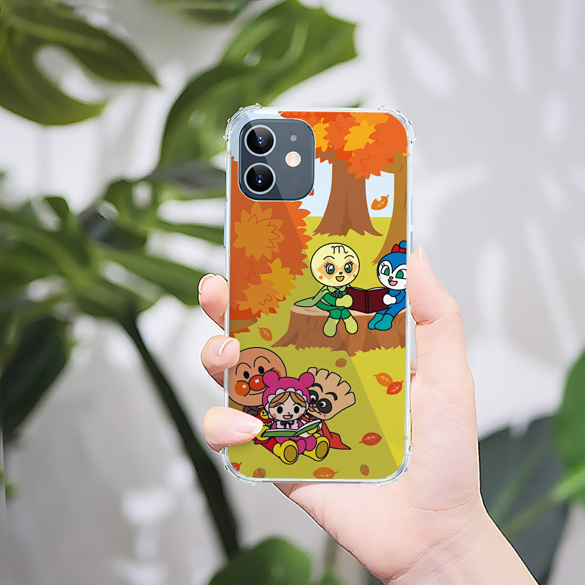 （画像用） アンパンマン Anpanman 【iPhone 12シリーズ対応】透明スマホケース（クリアソフトケース）